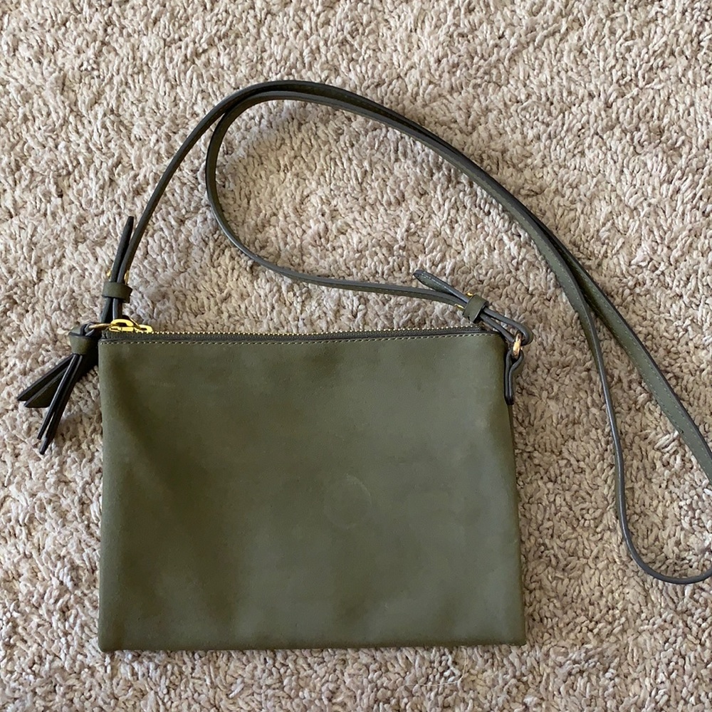 Like New Triple Pocket Crossbody Purse